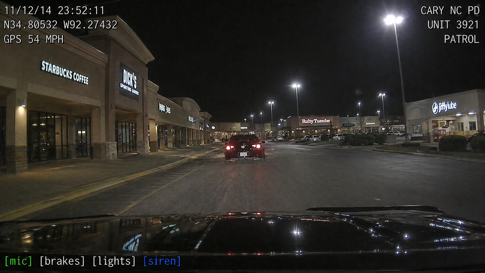 Details of Cary PD High-Speed Chase Leaked