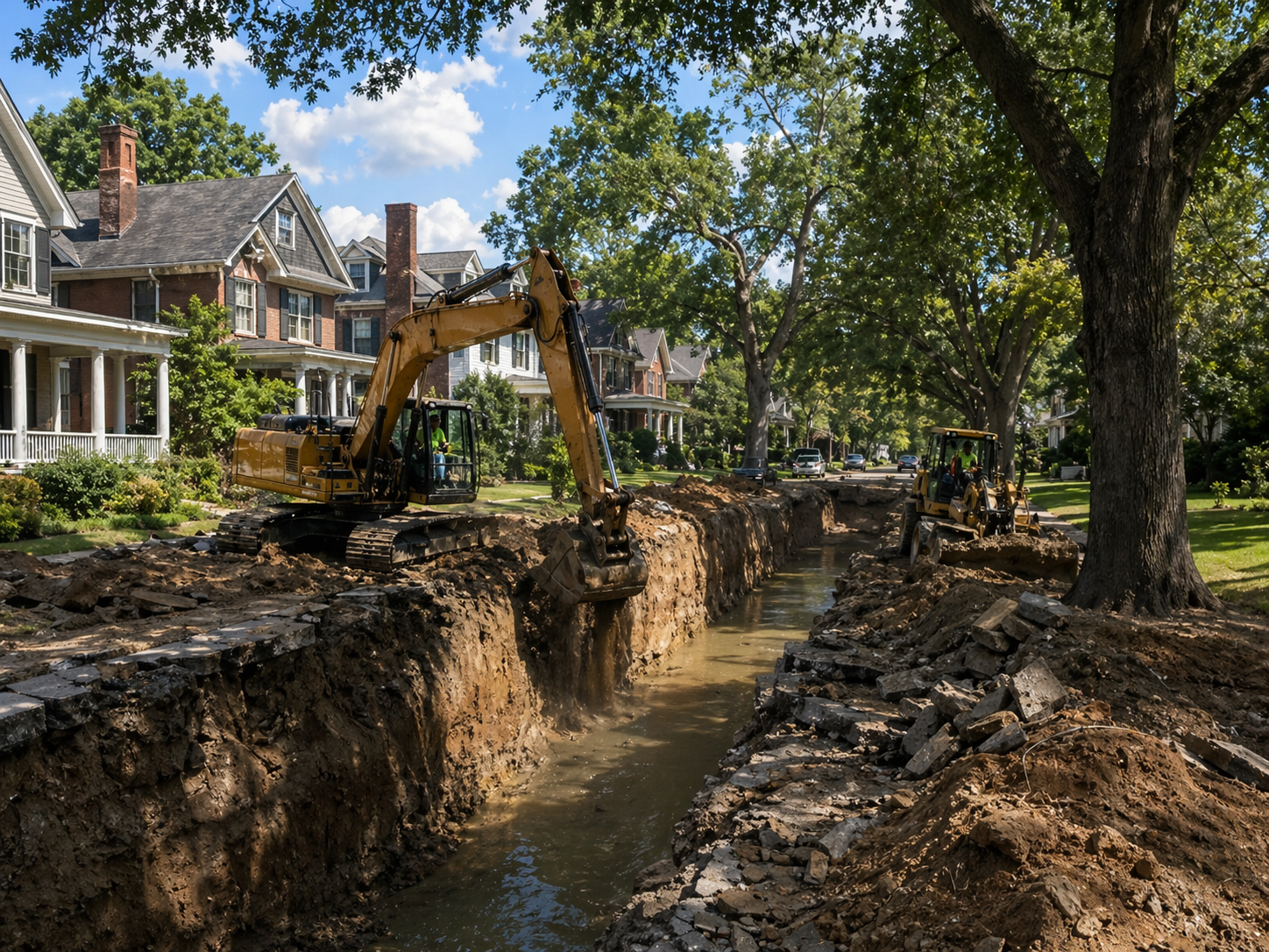 Raleigh Parks & Rec Building Moat Around Hayes Barton