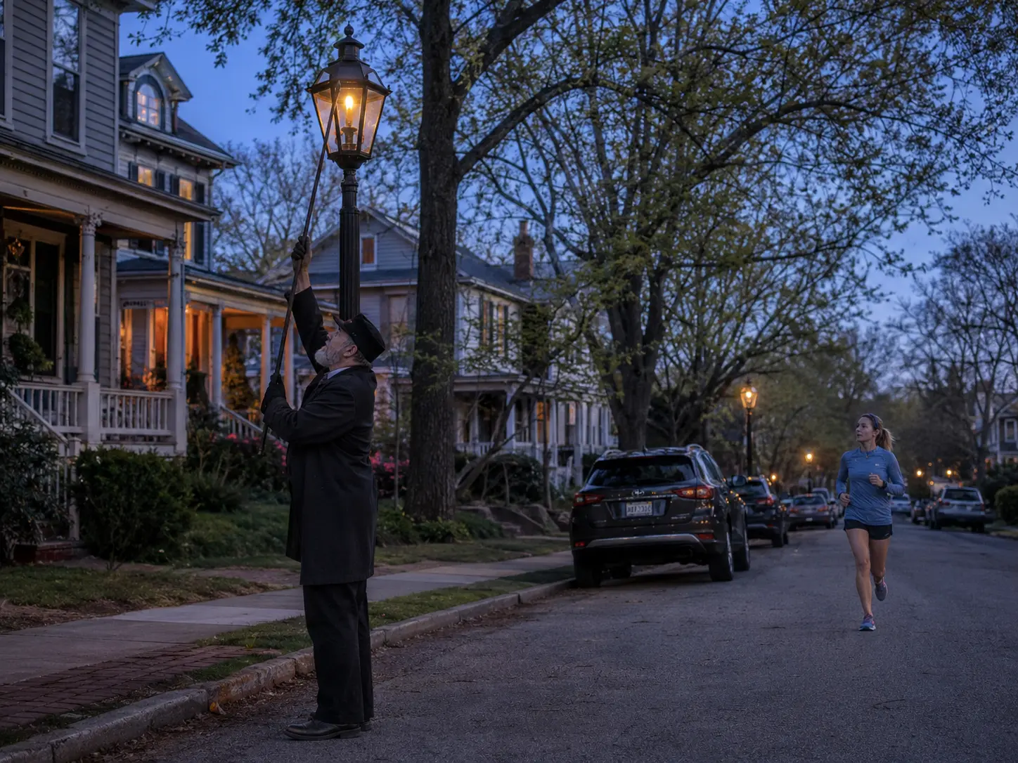 Oakwood Residents Demand Return to Kerosene Streetlamps